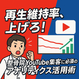 再生維持率を上げろ、整骨院YouTube集客に必須のアナリティックス活用術